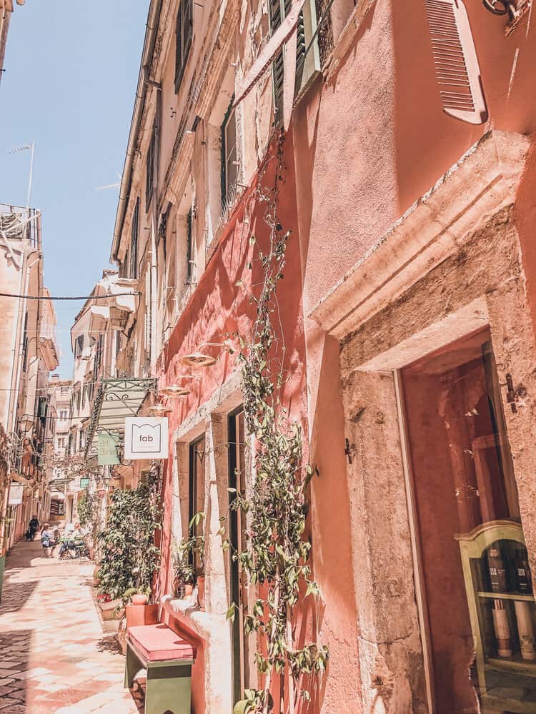 Streets of Corfu, Greece