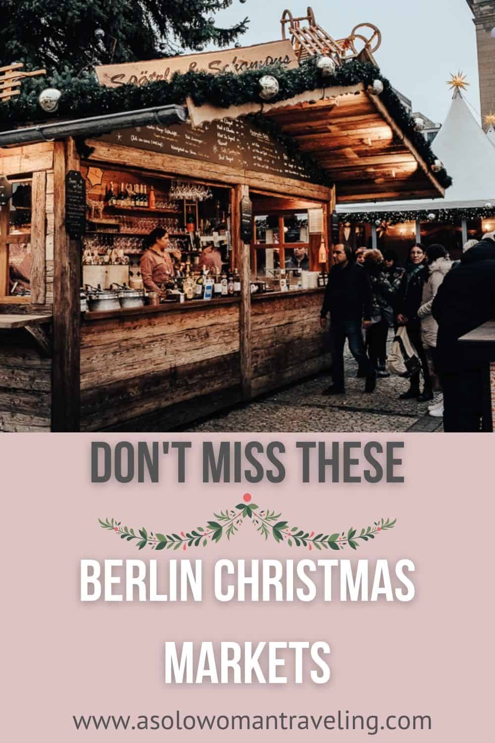 Berlin Christmas Markets 2020