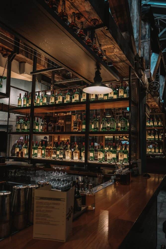 All the whiskey at Jameson