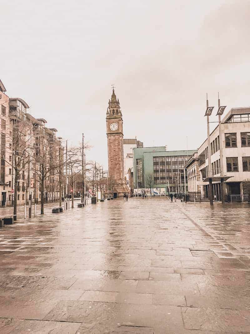 Clock tower in Belfast