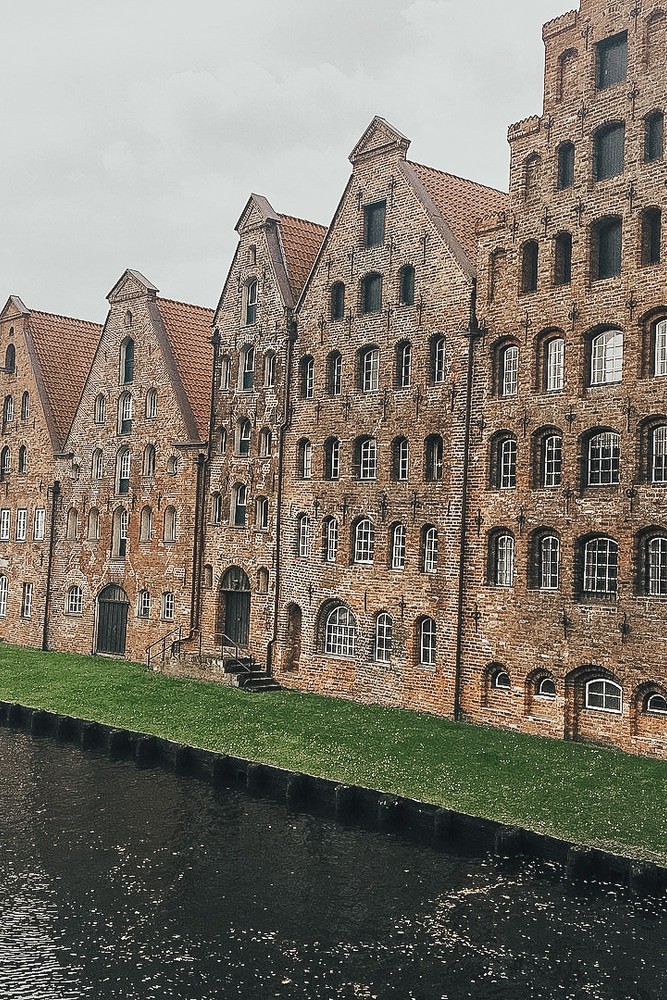 Row houses in Lubeck Germany