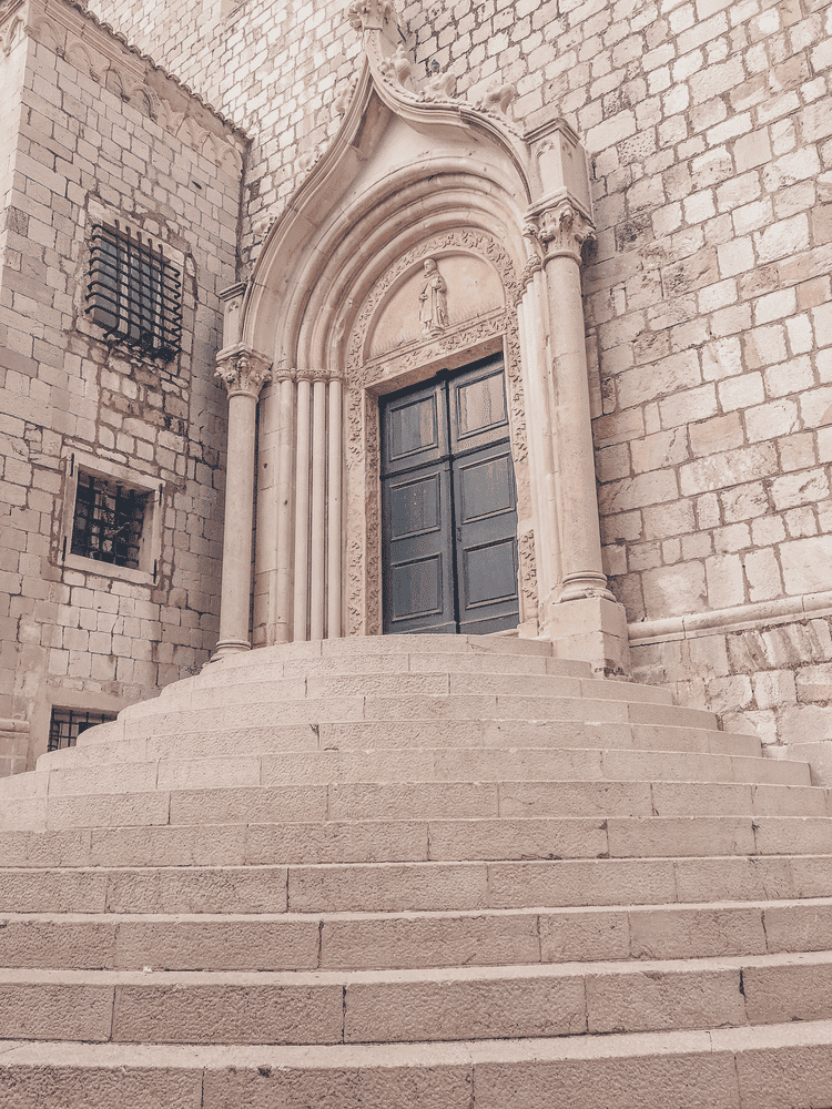 Old Town Dubrovnik Church Steps