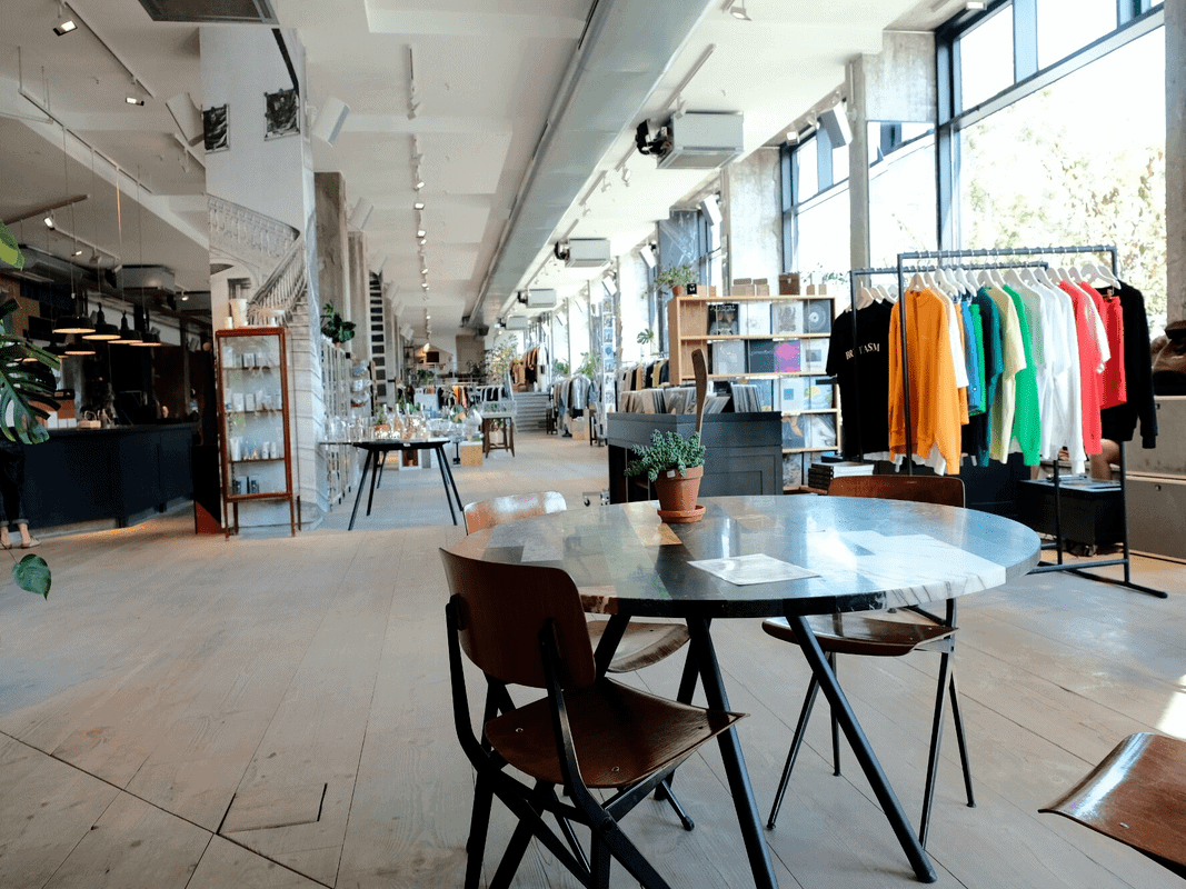 Interior view of The Store, one of the best cafes to work in Berlin.