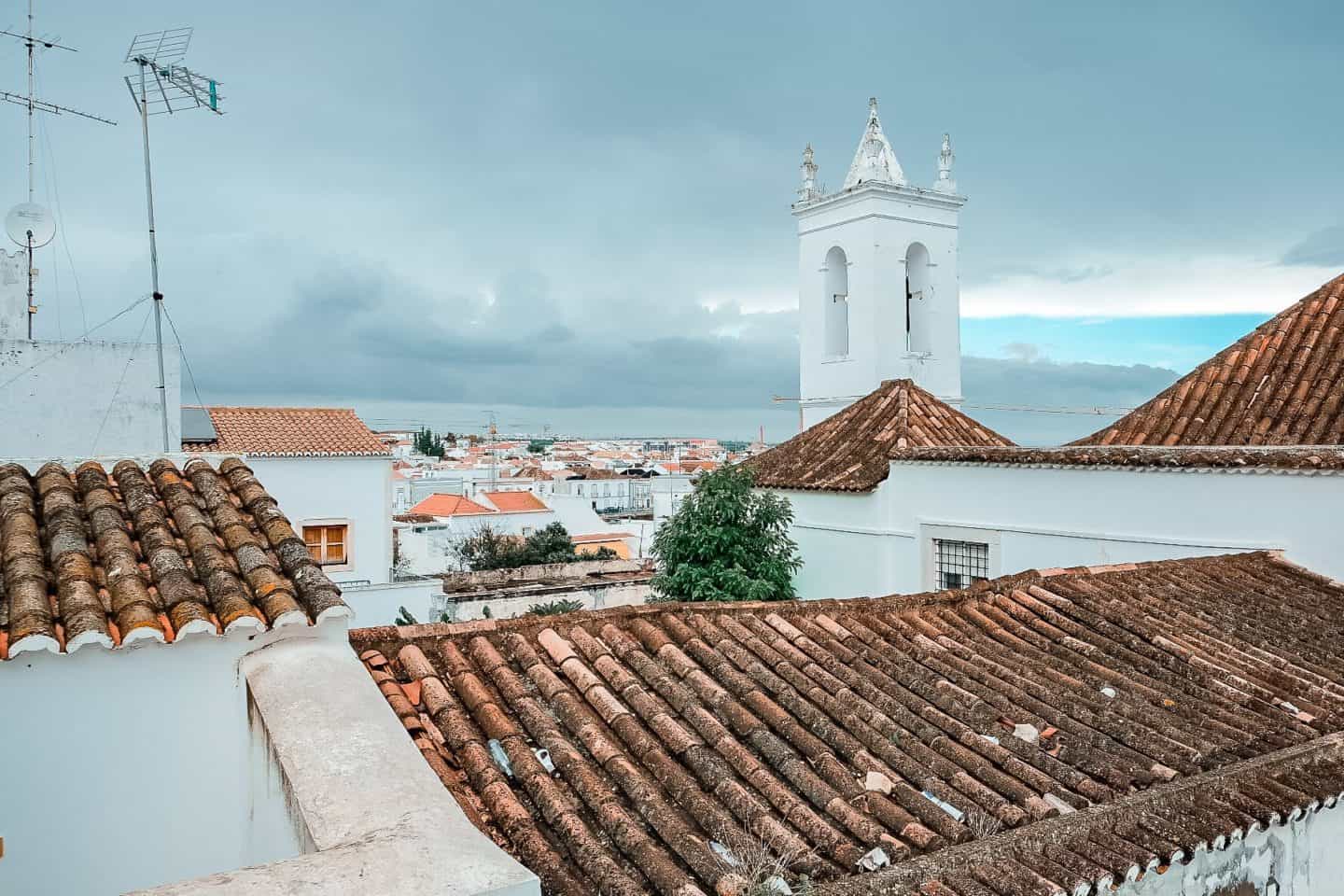 Things to do near Faro. View of the roofs in Tavira.