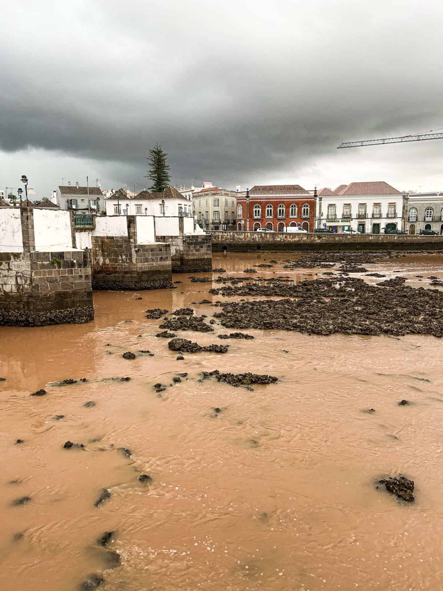 Low tide in Gil&atilde;o River Tavira