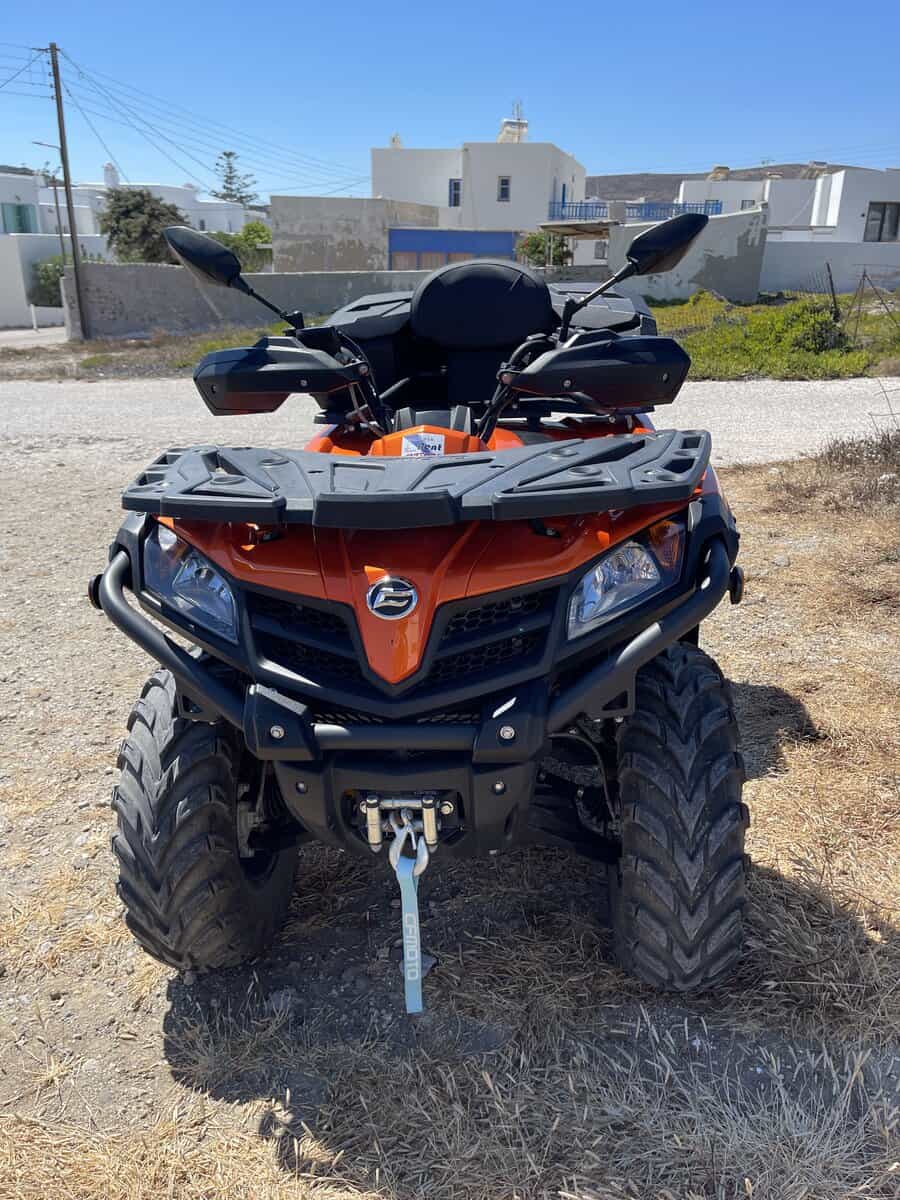 Renting an ATV in Milos