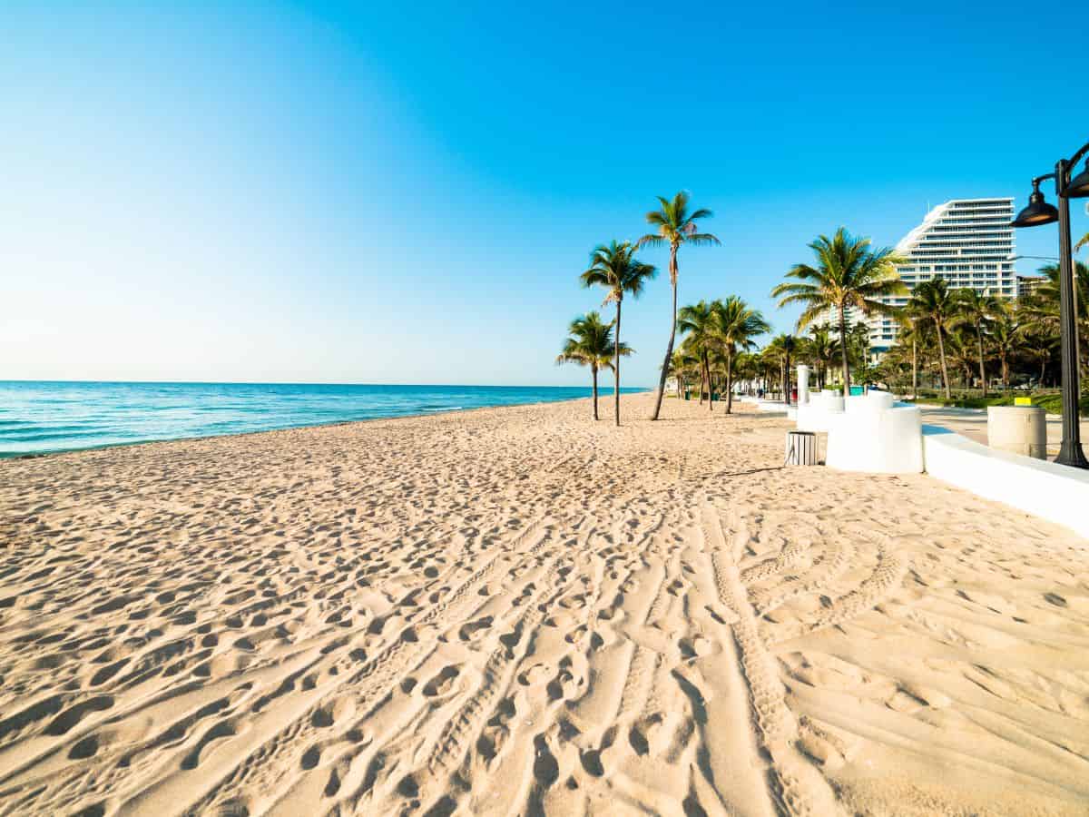 Florida beaches in winter
