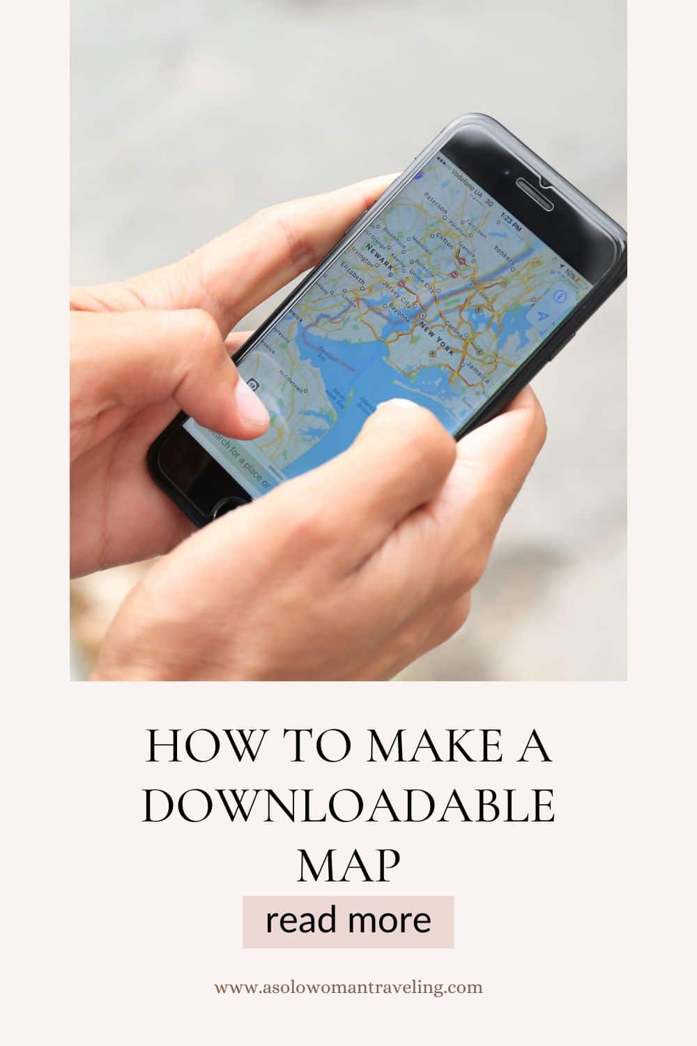 How to Make a Downloadable Map Pinterest Pin