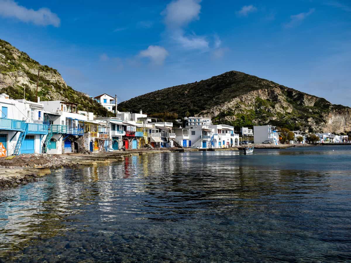Colorful Fishing Village Klima in Milos Greece