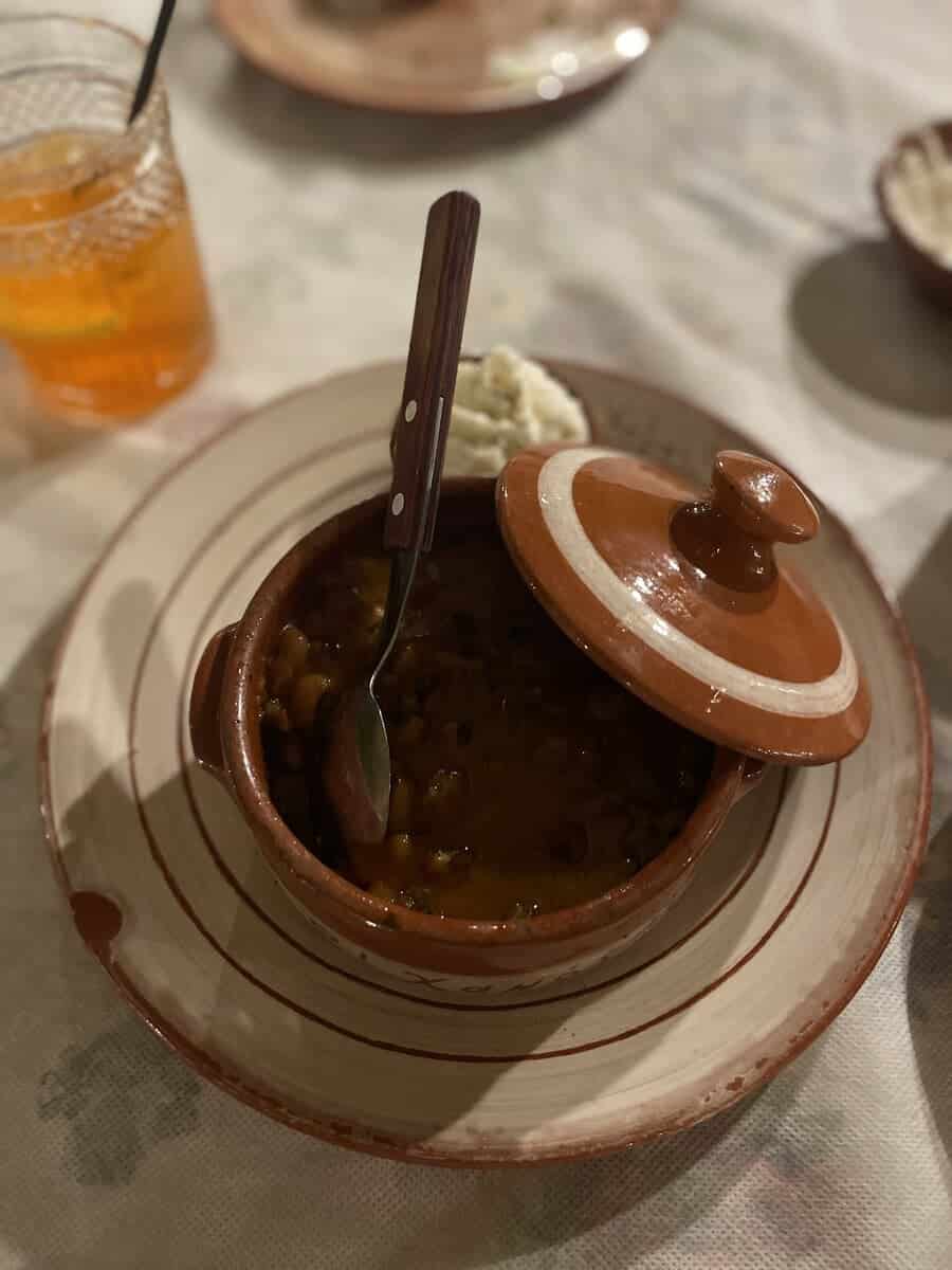 Bean Dish at O! Hamas in Milos