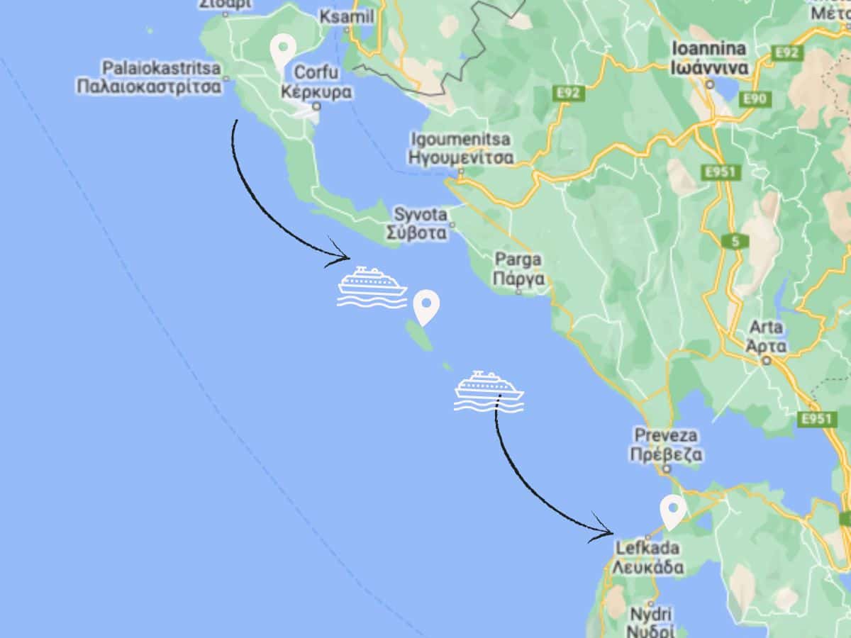 Crete - Paxos - Lefkada Greek Island Hop Itinerary