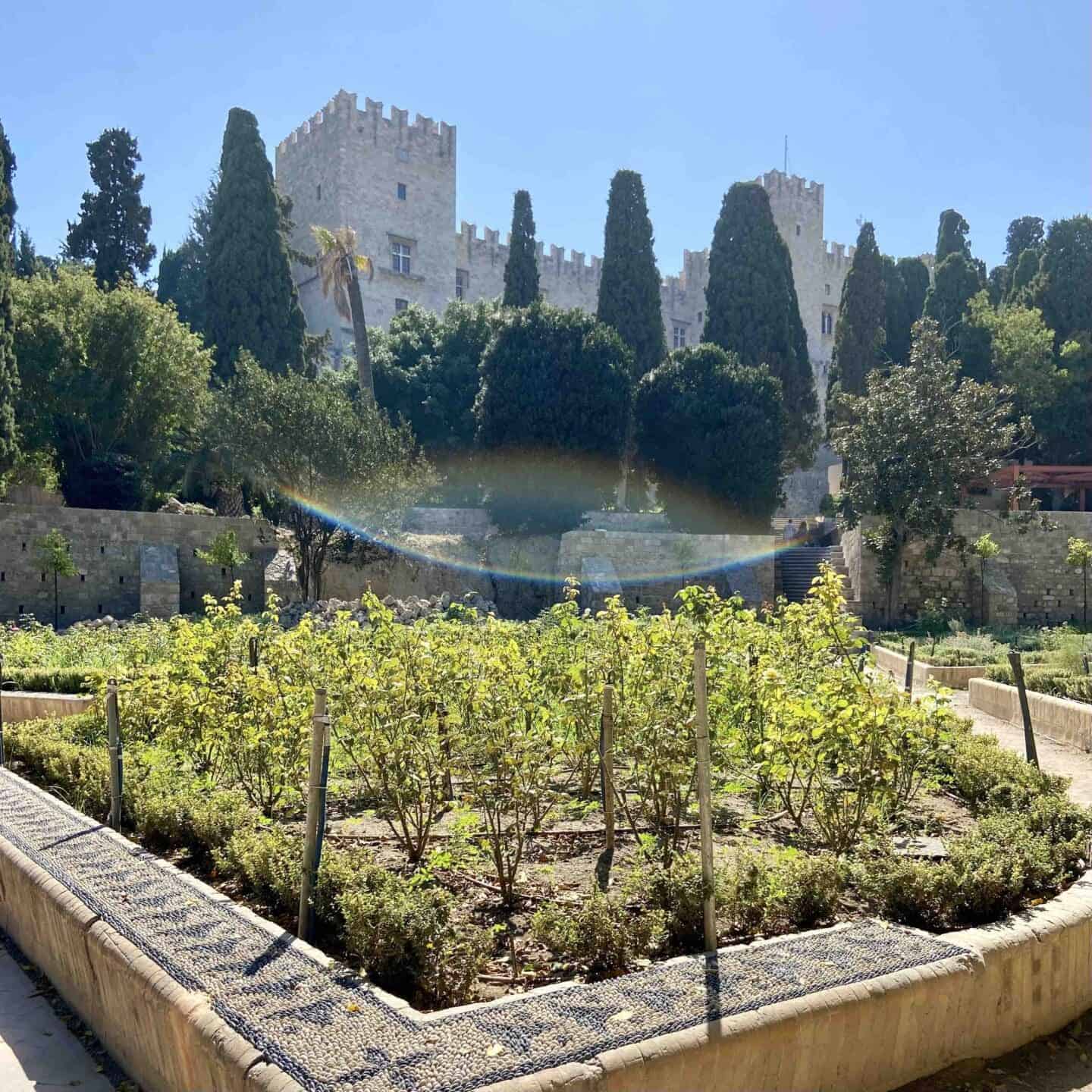 Gardens in Old Town Rhodes
