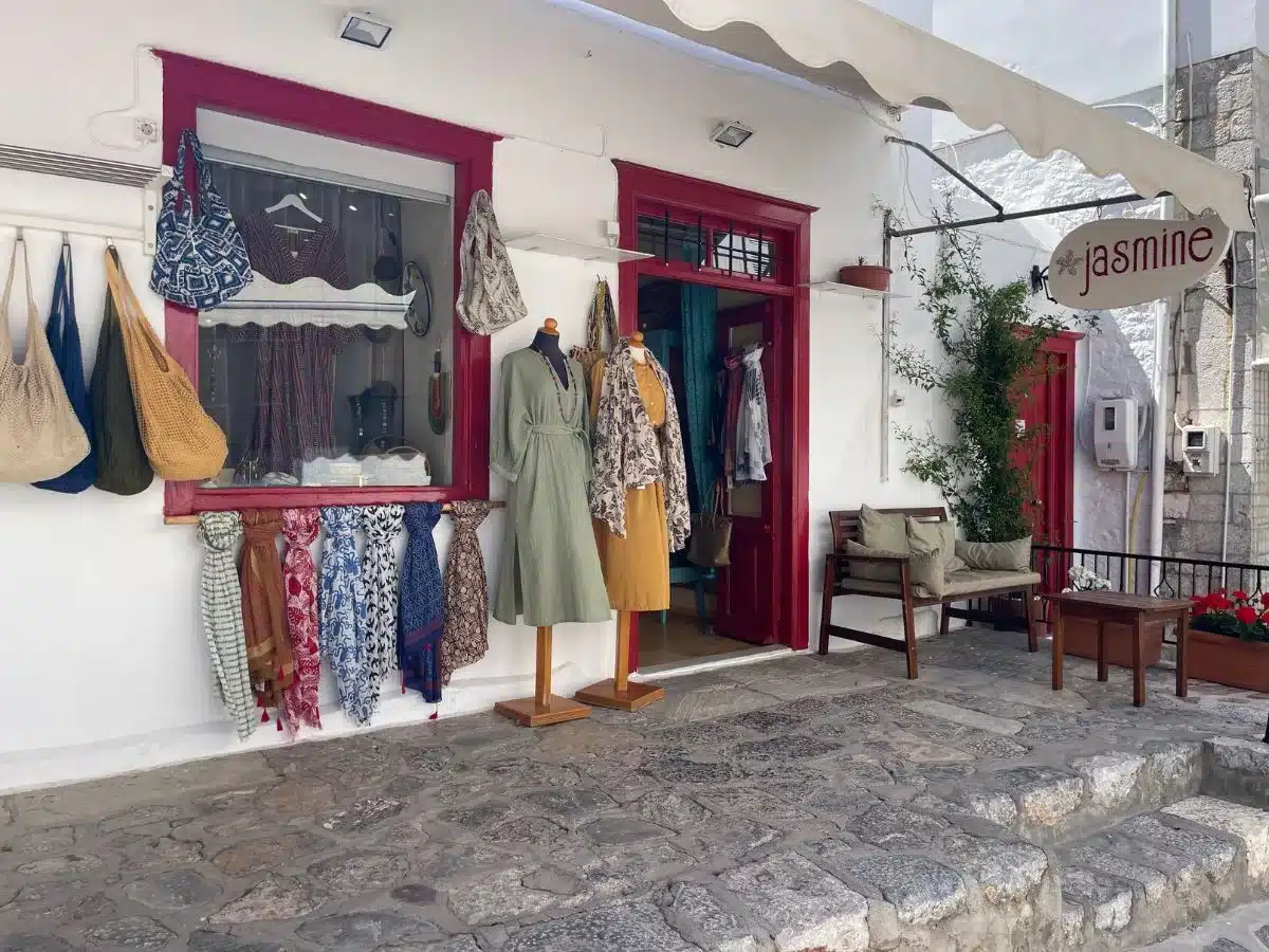 Jasmine boutique shop in Hydra Greece
