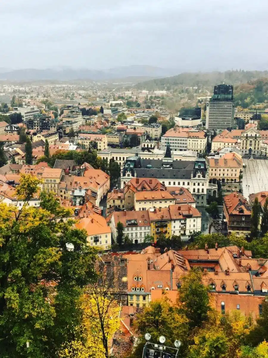 Views when traveling solo in Ljubljana