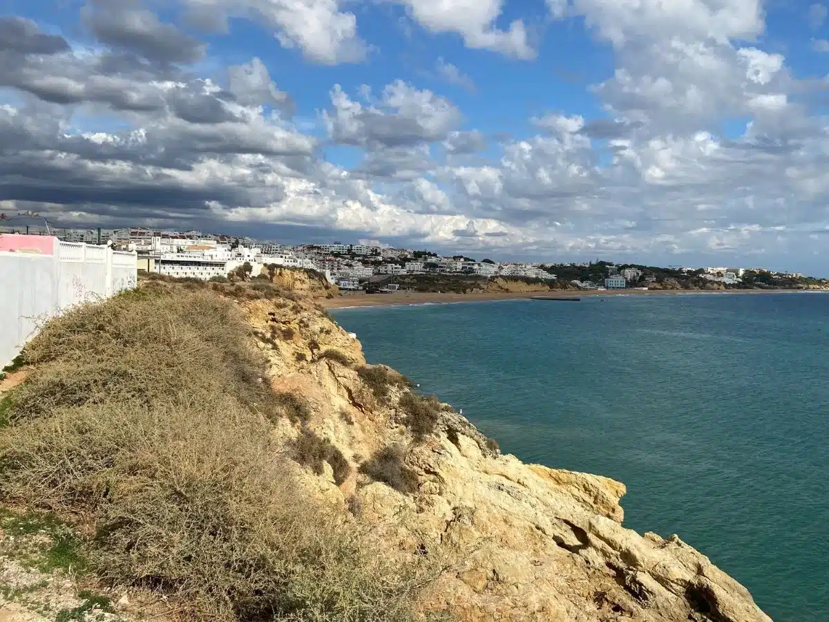 A View of Albufeira from cliffs