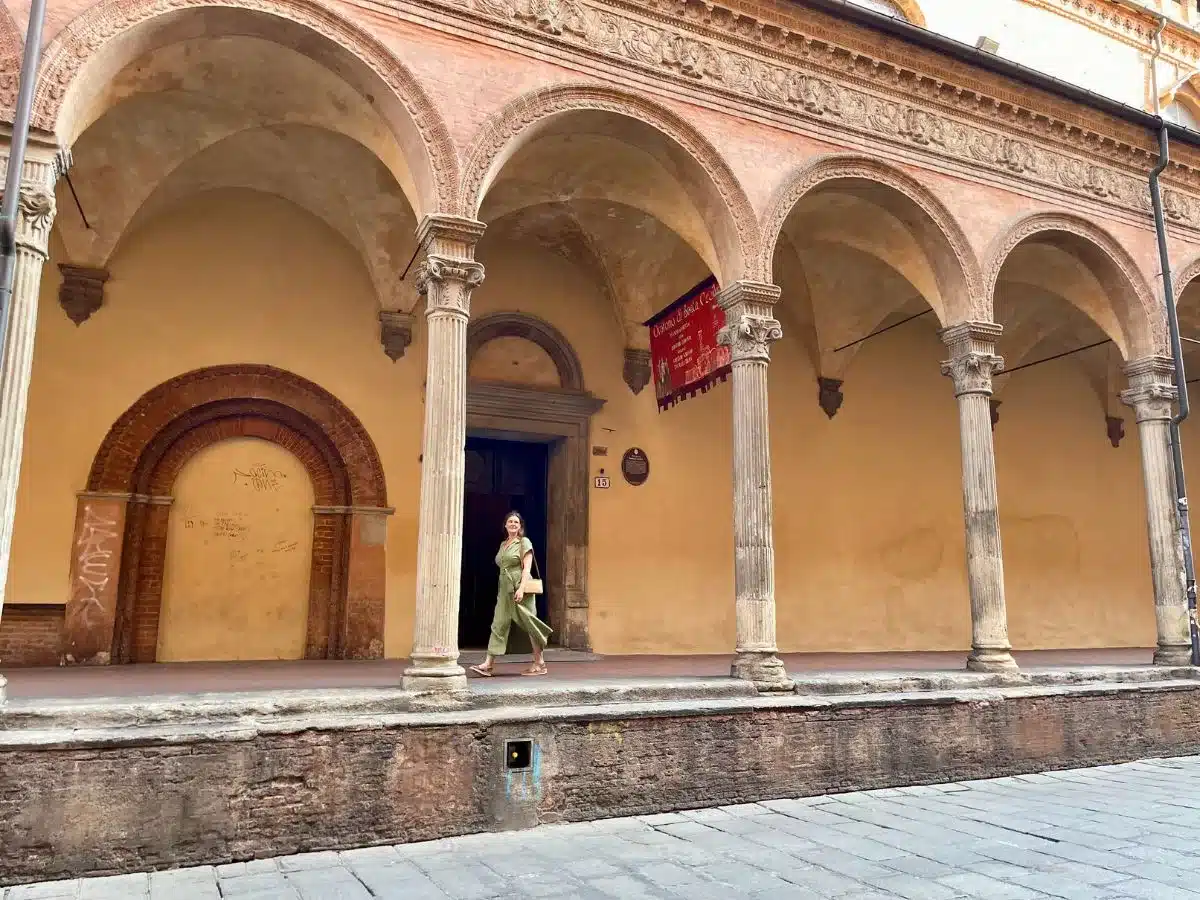 A Solo Woman Traveling in Bologna visiting from Verona