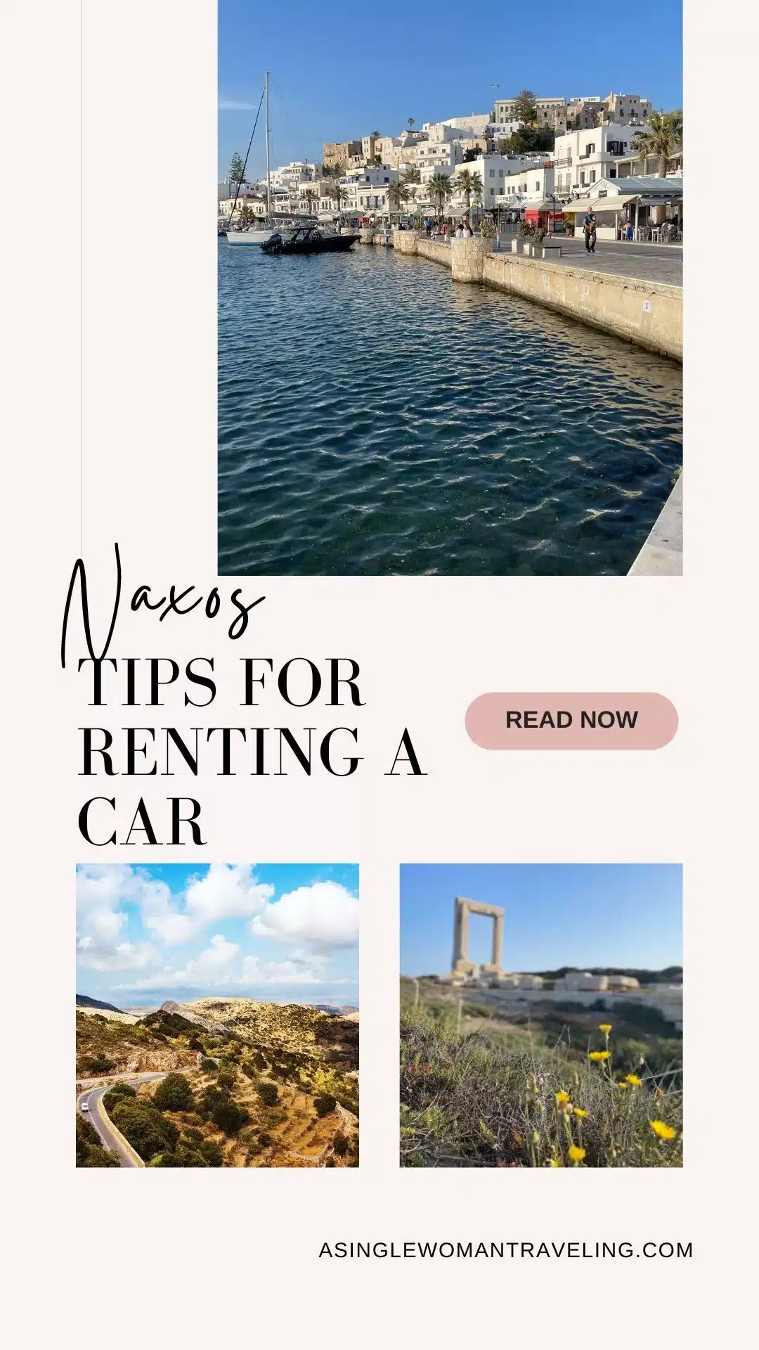 Naxos Rent a car Pinterest