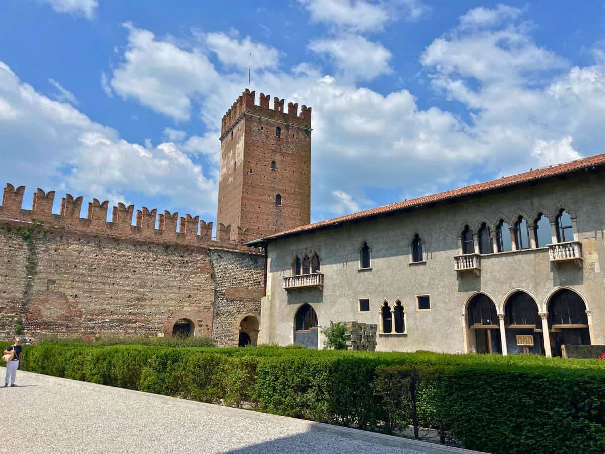 Inside the grounds of the medieval castle "Casetelvecchio"