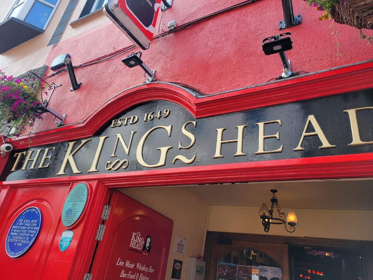 One of the entrances to a popular pub in Galway.