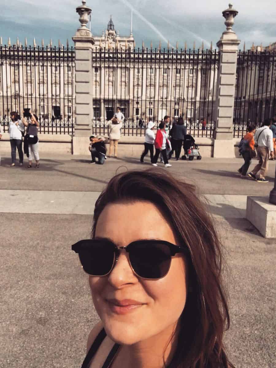 a woman in Madrid on a solo travel Spain trip