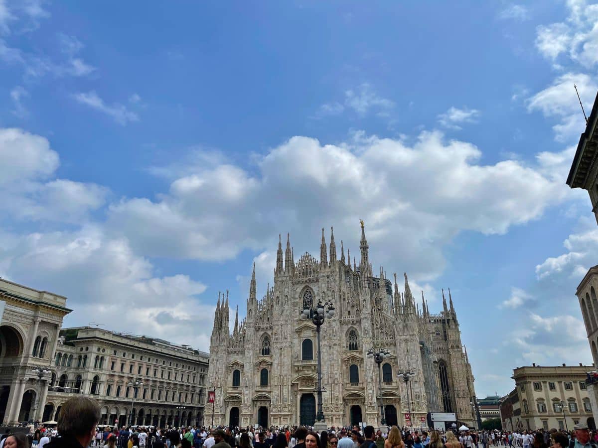 A picture of the Duomo in Milan
