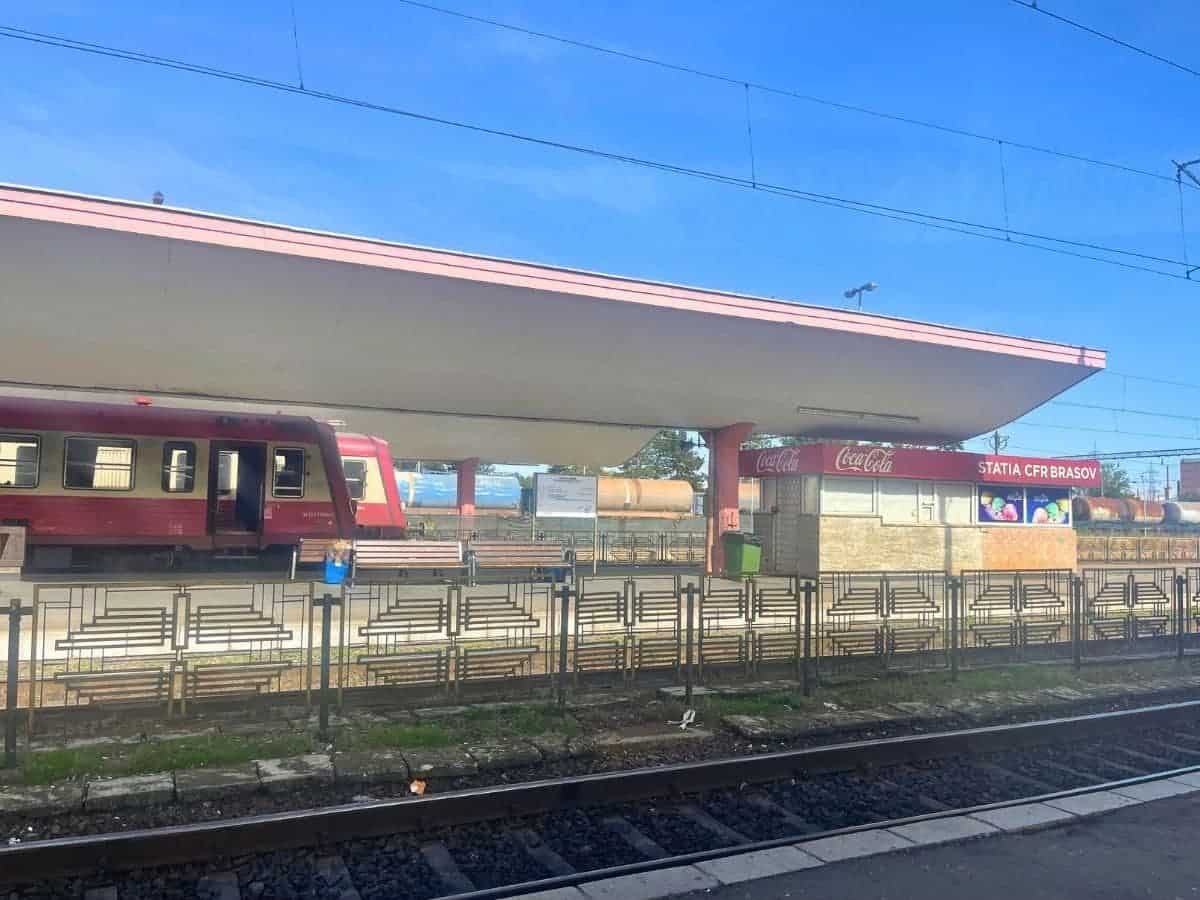 Brasov Train Station in Romania