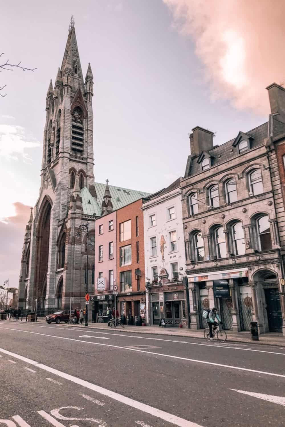 An old cathedral in Dublin, showcasing the historical architecture visited by solo travelers