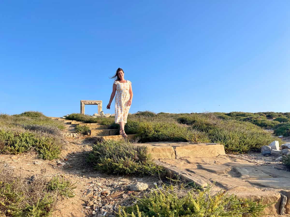 A solo woman exploring the best villages in Naxos
