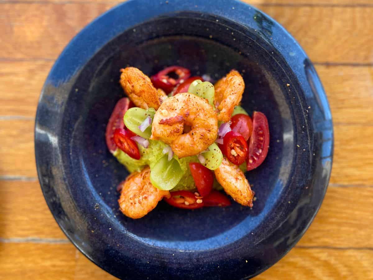 Fresh Dish of Shrimp at a restaurant in Sifnos