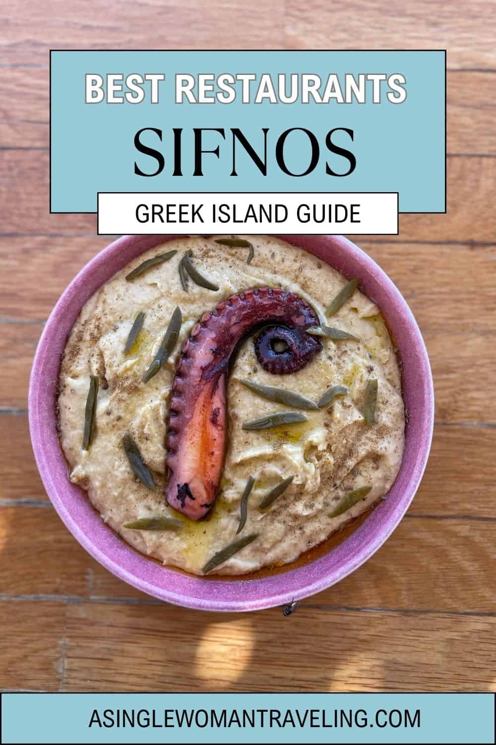 Sifnos Restaurants Pinterest Pin