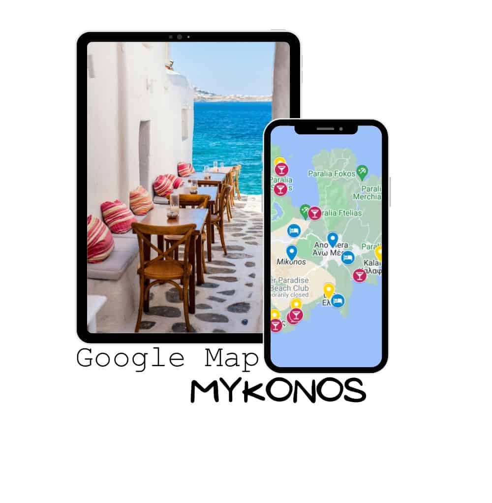 Mykonos digital map