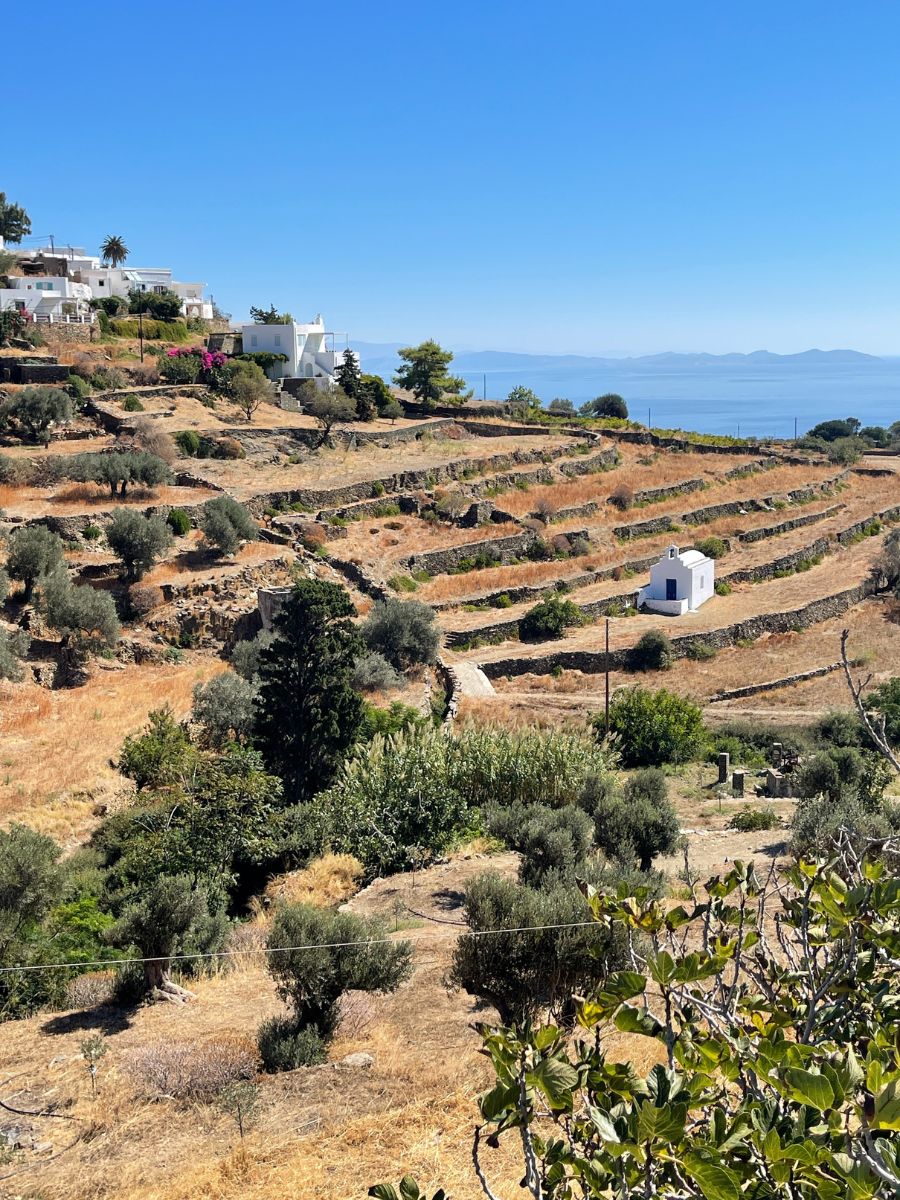 A view of the Sifnos landscape and Best area to stay in Sifnos