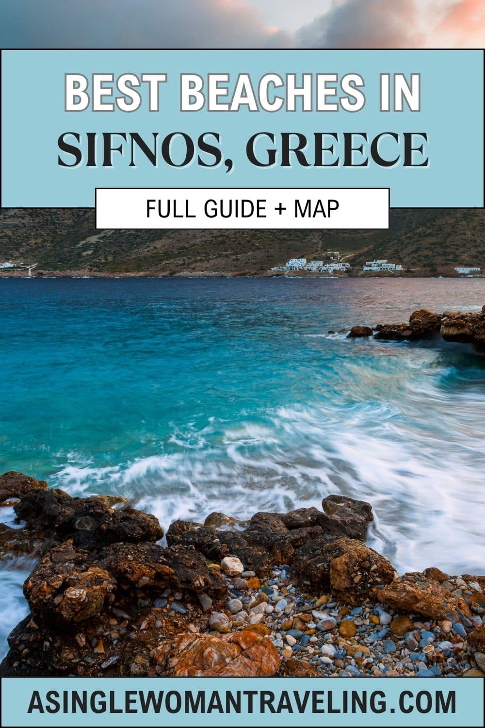 Pinterest images for the best beaches in Sifnos
