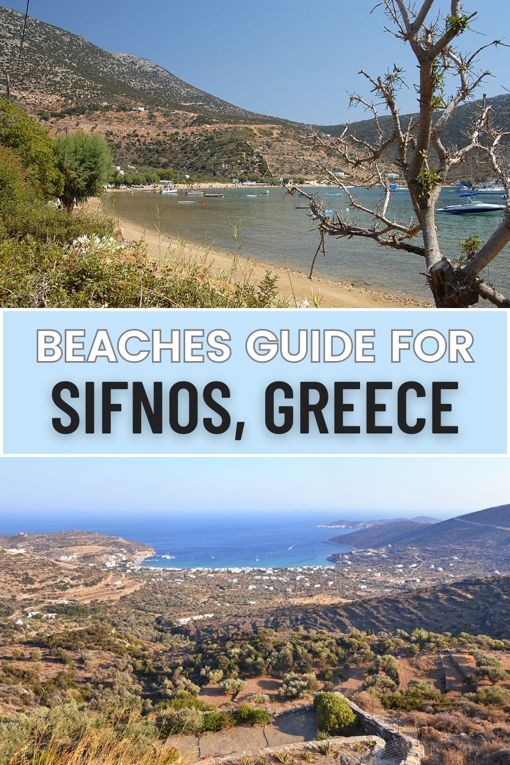 Pinterest images with the greek island of Sifnos