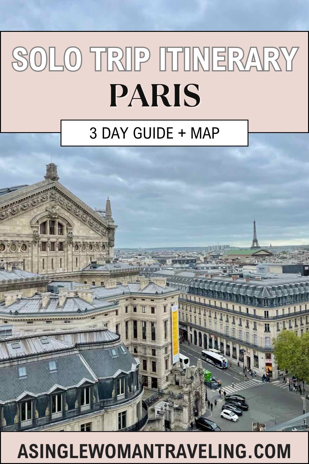 Pinterest imagine promoting solo trip to Paris.