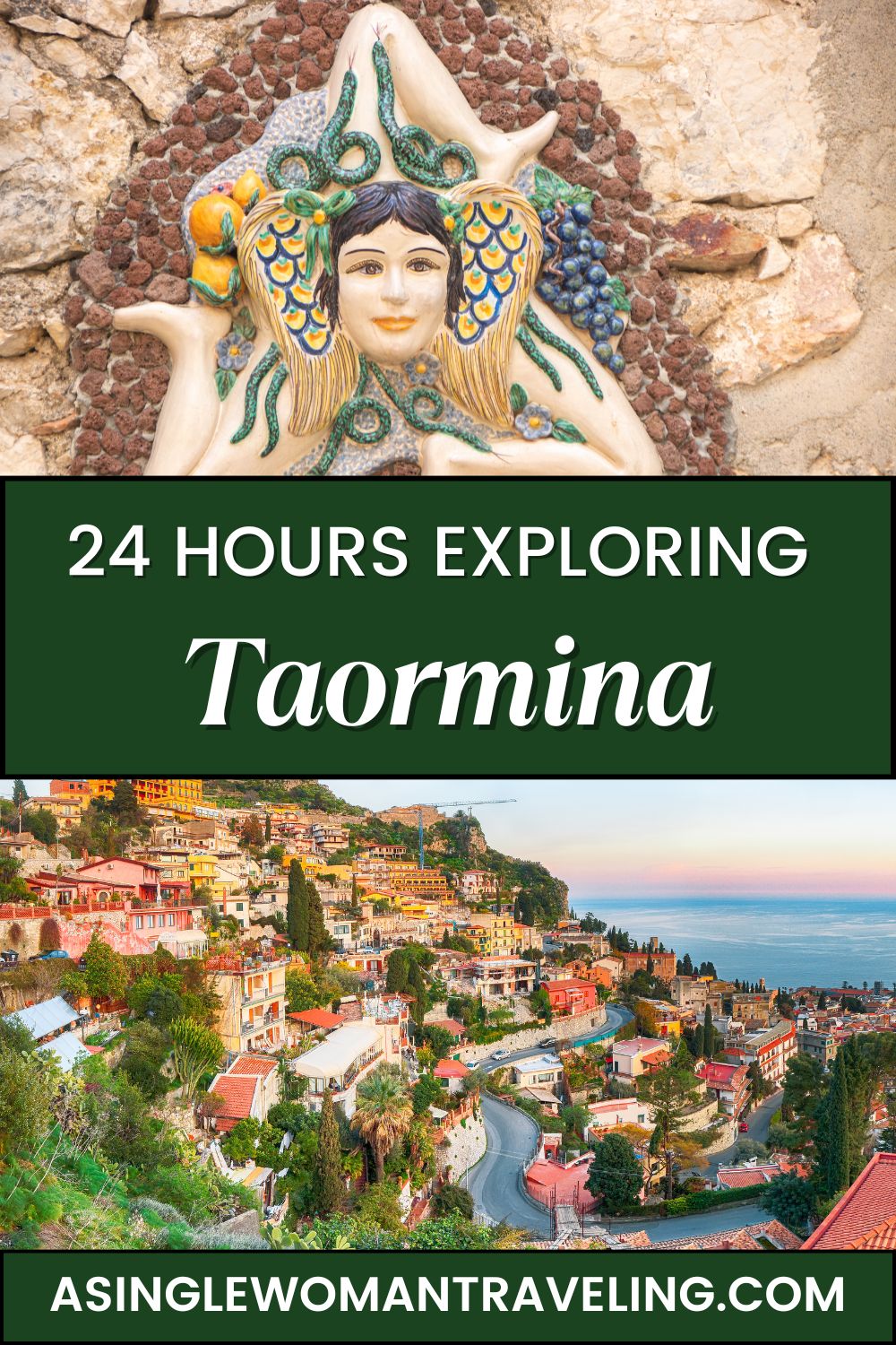 24 hours in Taormina pinterest pin