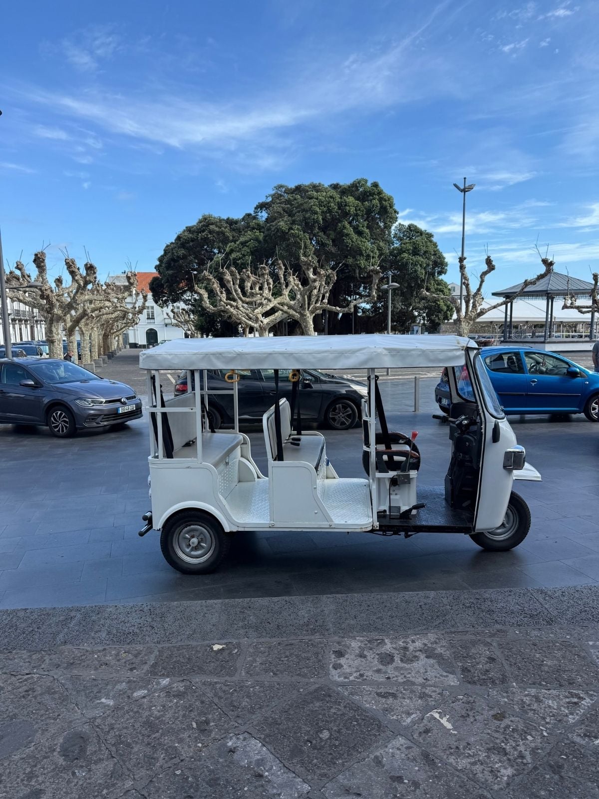Tuk tuk tour vehicle in Ponta Delgada S&atilde;o Miguel Azores
