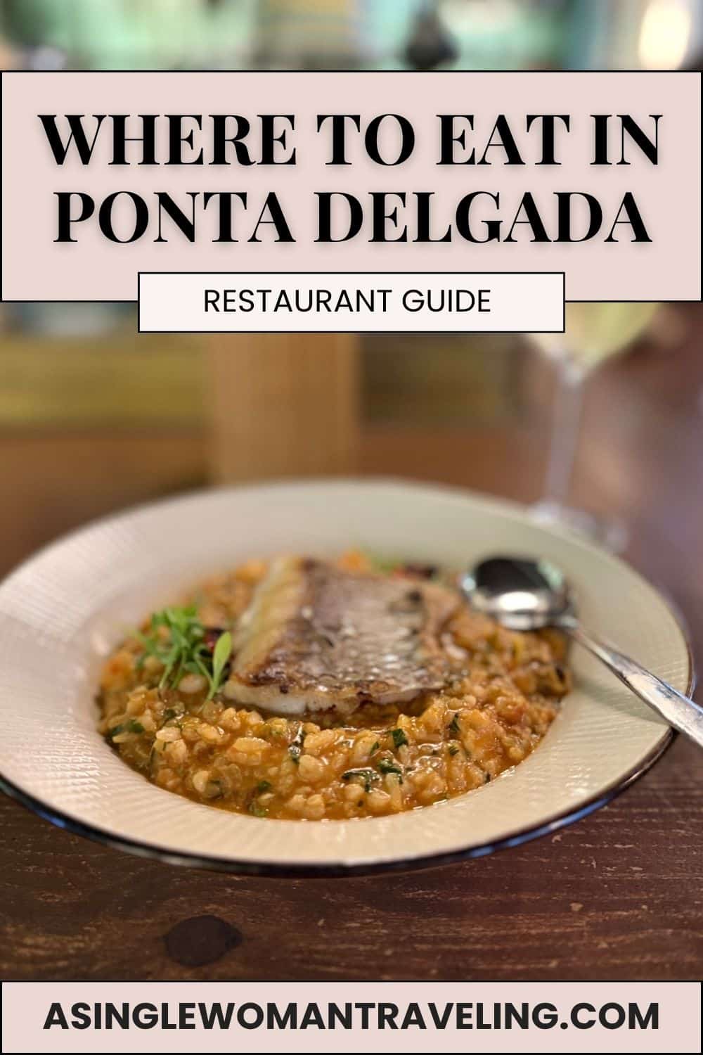 Seafood rice with grilled fish at one of the best restaurants in Ponta Delgada, S&atilde;o Miguel, Azores